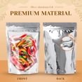 thumbnail image 4 of 100 Pack 4x6 Mylar Foil Bags Resealable Stand Up Food Storage Bags for Small Business Packaging Clear Zip Lock Pouches Durable Airtight Packaging Supplies, 4 of 6