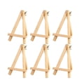 thumbnail image 2 of EeaseMX Caballete pequeño de madera para mesa, calendario, expositor, marco triangular de madera para fotos, pintura, para niños (9 x 15 cm), 2 of 7