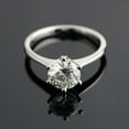 thumbnail image 2 of Dash Jewel 14K White Gold Plated 2 Ct Round Cut Diamond Wedding Ring - Stunning Solitaire with Simple Design - Ideal Engagement Ring for Women - A Timeless Piece to Cherish and Celebrate Forever, 2 of 2