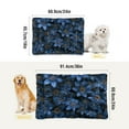 thumbnail image 3 of Cozy Mat Pet Bed Indoor Outdoor Warm Soft For Cat Dog Puppy(S/M) Deep Blue Flower, 3 of 6