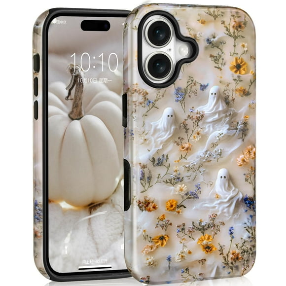Funda de teléfono Mainrenka Halloween Skull para iPhone 16 Plus