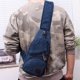 thumbnail image 4 of Bolso bandolera de lona para hombre, moderno, para exteriores, para el pecho, para bicicleta, multifuncional, con bolsillo, para viaje, 2024, 4 of 7