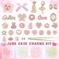 thumbnail image 4 of Kawaii Aesthetic Personalization DIY Phone Case & Nail Decor Charms Kit with Bows, 4 of 7