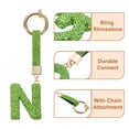 thumbnail image 4 of Uxcell Charm de Letra N de Alfabeto con Rhinestones para Fabricación de Joyas, Verde Claro, 4 of 6