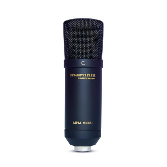 Marantz Professional MPM-1000U / Grand Microphone à Condensateur USB à Diaphragme pour Podcasting et Enregistrement, Y Compris Câble USB et Micro