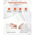 thumbnail image 3 of VEVOR Artificial Wedding Arch Flowers Kit White With 2 Pcs Flowers 1 Pcs Drapes, 3 of 9