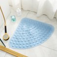 thumbnail image 3 of Jinsinto Bath Mat Non-Slip Tub Shower Mats Bathtub Mat for Adult Kids, Machine Washable (Triangle, 21 x 21 Inch, Blue), 3 of 7