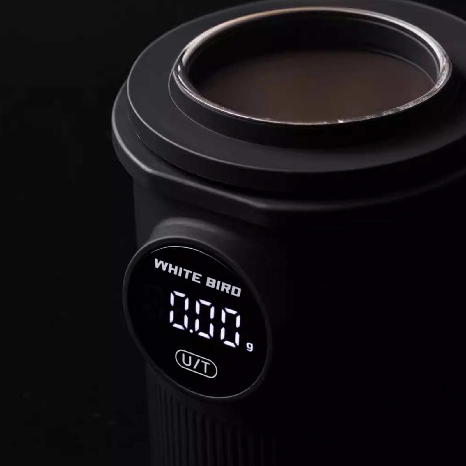 Suodoka Digital Coffee Powder Weighing Cup 58mm Dosing Scale High Accuracy Espresso Pour Over Electronic Scale 500g Capacity USB Rechargeable Battery ABS SUS304 Kitchen Tool 5.5 inches / 14 cm