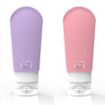 thumbnail image 1 of TSA-Approved Travel Bottles: Leak-Proof Silicone Containers for Toiletries, 90ml/3OZ - BPA Free!, 1 of 5