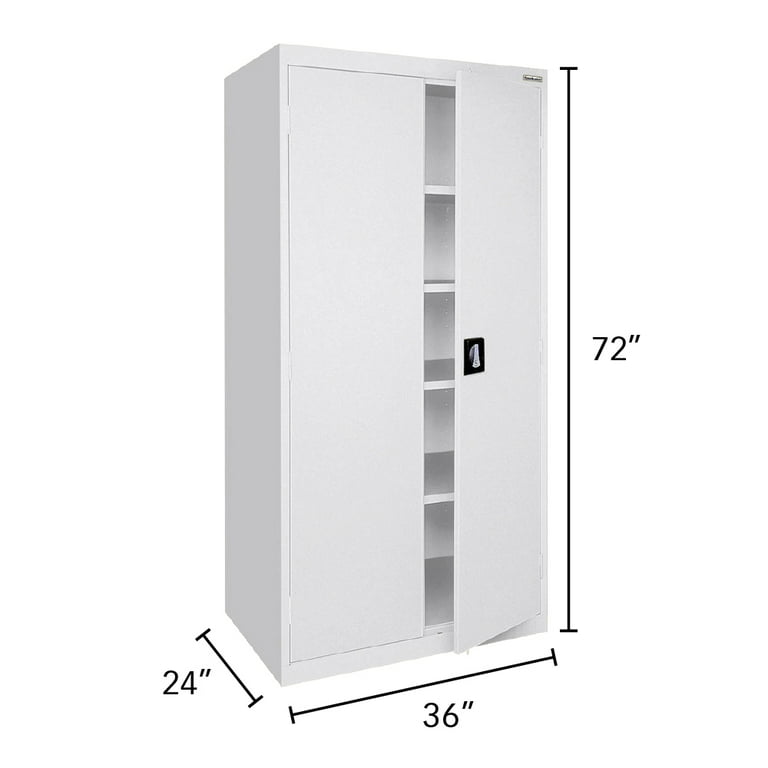 72 H x 36 W x 20 D Storage Cabinet Latitude Run Finish: White