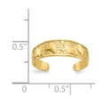 thumbnail image 5 of 14K Yellow Gold Ring Band Toe Footprints, 5 of 5
