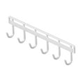 thumbnail image 4 of Soporte de pared para raquetas de bádminton y tenis, fácil de instalar, gancho resistente para gimnasio, sala de juegos y jardín de infancia. 6 ganchos blancos, 4 of 8