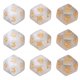 thumbnail image 5 of Juego de dados poliédricos de 9 piezas, dados de juego de mesa portátiles ligeros de plástico resistente al agua para viajes, Picnic, blanco, 5 of 10