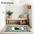 thumbnail image 3 of ODIKA 5'x7' Machine Washable Non-Slip Area Rug, Elegant Elephant Scape with Interlocking Leaf and Berry Designs High Traffic Rug, Green, 647610, 3 of 7