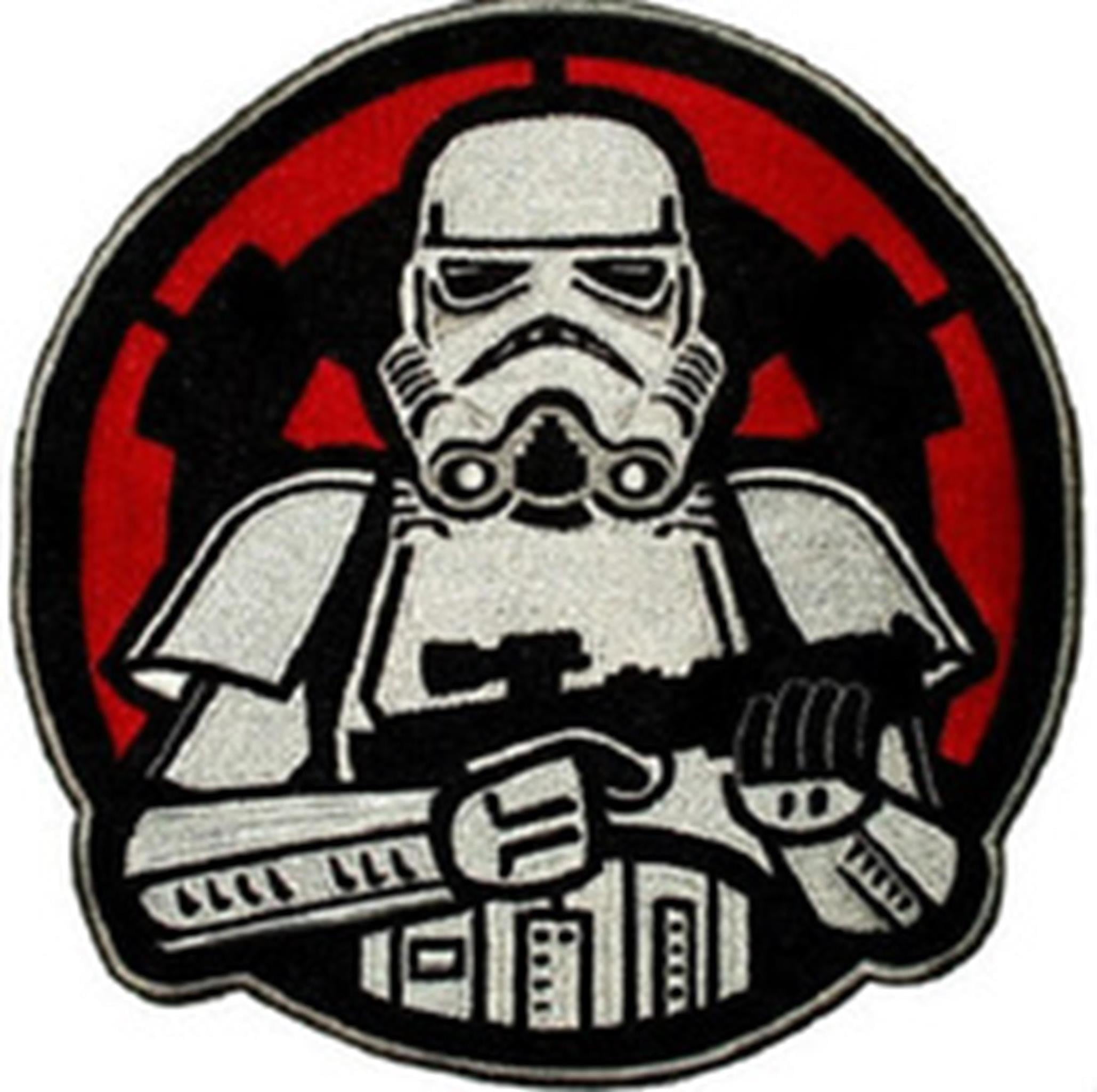Badge Storm Trooper Embroidered Iron on Star Wars Applique Sew on patch 