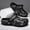 Black, variant on Men's Camo Clogs - Lightweight Tactical Clogs with Adjustable Backstrap - Non-Slip Soft Sole Summer Sandals for Beach & Outdoor - Comfortable Water Shoes & Slippers - 3 Color Camouflage