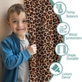 thumbnail image 3 of Blackout Kids Curtains,Brown and Black Leopard Print Childrens Insulated Curtains Set Of 2,Bedroom Essentials,Toddler Room Decor 52"x84", 3 of 5
