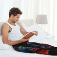 thumbnail image 5 of Kdxio Colorful Betta Fish Print Men's Sleep Pajama Pant Lounge Pants with Pockets-X-Large, 5 of 6