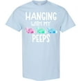 thumbnail image 3 of Inktastic Easter Hanging with My Peeps Pastel Bunnies T-Shirt, 3 of 5