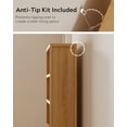 thumbnail image 5 of EYYTHUNG Farmhouse 71" Tall Bookshelf Set of 2, Large Freestanding Wooden Open Bookcase with Adjustable Shelf, Wood Display Book Shelf, Natural Oak, 5 of 8