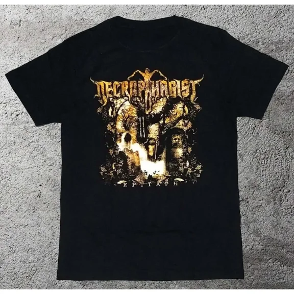 VINTAGE Necrophagist Band All Size Black Cotton T-shirt, S-5XL