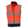thumbnail image 1 of Yoko - Chaleco Forro Polar de Softshell para Hombre - Pack de 2 (Naranja Hi Vis, Marino) Yoko UTBC4419_hivisorangenavy, 1 of 1