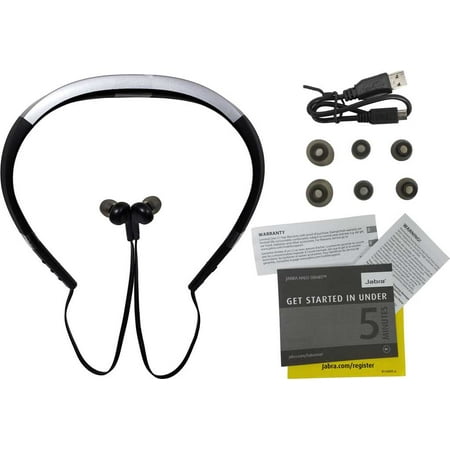 - Jabra Halo Smart Bluetooth Wireless Headset Water Resistant Siri Google - Silver