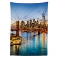 thumbnail image 3 of Ambesonne United States Tablecloth Rectangular Table Cover, New York City, 52"x70",, 3 of 4