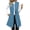 Blue, variant on Women's Mid Length Blazer Vest Casual Sleeveless Open Front Cardigan Jacket Business Office Blazer Jacket with Pockets