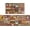 Coffee, variant on Coffee Kitchen Rugs Sets of 2, Vintage Farmhouse Home Kitchen Rugs and Mats, Washable Non Skid Absorbent Microfiber Kitchen Floor Decor Mat 17"x 47" 17"x 30"
