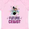 thumbnail image 4 of Inktastic Cello Player Future Cellist Music Girls Baby Bodysuit, 4 of 5