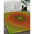 thumbnail image 2 of Ahgly Company Indoor Round Patterned Tomato Sauce Red Area Rugs, 4' Round, 2 of 6