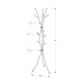 thumbnail image 4 of Monarch Specialties Durable Coat and Hat Racks, Metal Silver, 74" x 18.5" x 18.5", 4 of 11