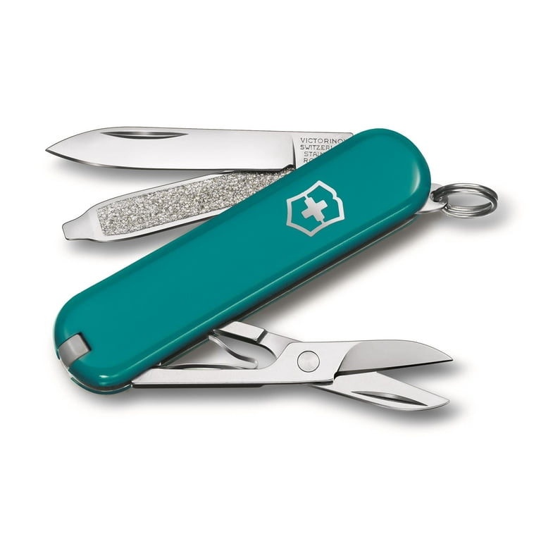 Victorinox Swiss Army Knife Classic SD Compact Turquoise Pocket Knife with 7 Functions Walmart