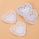 thumbnail image 2 of EeaseMX 250 manteles individuales de 10 cm con forma de corazón, resistentes al aceite, para decoración de mesa de boda, para hornear pasteles (blancos), 2 of 7