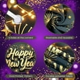 thumbnail image 4 of Golden Sparkle Happy New Year Banner Firework Design New Year Display Star Pattern Clock Festive Backdrop for New Year Party Holiday Celebration Year-end Event, 4 of 9