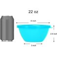 thumbnail image 2 of GHSDFBB Plastic Bowls with Lids, Snack Bowls, Small Bowls, Food Storage Containers, Microwave Safe, Dishwasher Safe, Set of 9 in 9 Assorted Colors (22 Ounce), 2 of 5