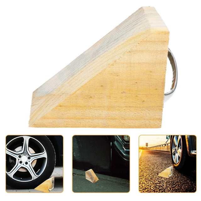 EXHUMKY 1Pcs Butée de Cale en Bois pour Remorques de Voyage et Utilisation en Extérieur