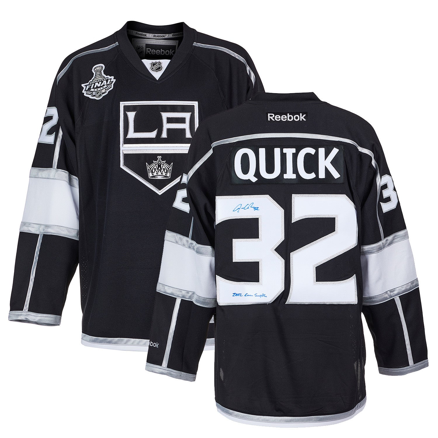 Los Angeles Kings No32 Jonathan Quick White/Pink Fashion Womens Jersey