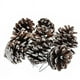 thumbnail image 2 of FELTECHELECTR Árbol de Navidad decorativo con piñas naturales y piñones - Juego de 9 (plata), 2 of 2