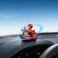 thumbnail image 4 of Solar Powered Fragrance Diffuser Car Air Freshener, Helicopter Car Glasses Bear Aromatherapy Car Perfume Ornaments in Car Aircraft, Red, 4 of 6