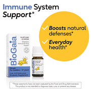 BioGaia Nurture & Grow Toddler Probiotic | Ages 1+ | Liquid Probiotic | Allergen-Free | Multi-Benefit Kids Probiotic | Digestive Health, Immune Support & Oral Health Protection | 25-Day Supply