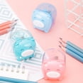 thumbnail image 3 of Musbetu Manual Pencil Sharpener Pig Shaped Plastic Waste Storage Convenient Pencil Curler for Desktop, 3 of 7