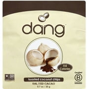 Dang Salted Cacao Coconut Chips, 0.7 oz, (Pack of 24)