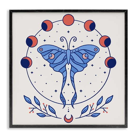 Stupell Industries Bohemian Black Framed Giclee Art, 12 x 12, by Ahmed Sameh Hussein