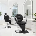 thumbnail image 2 of Barbers Chairs, 360 Degree Rotating Shampoo Chair for Hair Stylist, Reclining Salon Chair with Heavy Duty Hydraulic Pump, Spa Beauty Equipment for Hair Stylists, Tattoo Artists, Cosmetologists, 2 of 9