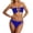 Blue*, variant on RUTAYY Women's Bikini Sets Swimwear Tankini Strapless Tops with High Waisted Bottom Summer 2 Piece Bathing Suit Beach Swim Swimsuit