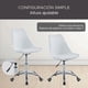 thumbnail image 4 of Silla de Oficina Elly Cherry Blanca Giratoria con Ruedas Ajustable 360°, 4 of 6