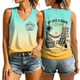 thumbnail image 2 of My Give A Damn Is Broken Shirt Womens T Shirts Sleeveless Soft Casual Playful Letter Print Tank Tops for Women Light Green XXXL, 2 of 4