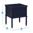 thumbnail image 2 of Greyson Living Ettington Carved Bamboo 2-drawer Nightstand by  Midnight Blue, 2 of 5